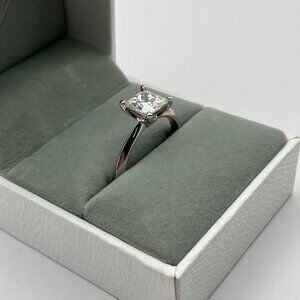 Blongme 1.25 Carat Diamond Solitaire Ring Women Engagement 925 Silver For Her 9